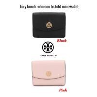 ราคา กระเป๋าสตางค์ กระเป๋าเงินสั้น ของแท้ Tory burch robinson tri fold mini wallet (9323317926)