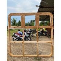 ราคา วงกบไม้สักทองแท้ ชุดกระทุ้ง 3บานเปิด จัดส่งฟรี (24461848028)