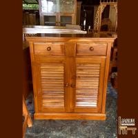 ราคา ส่งฟรี ตู้รองเท้าไม้สักทอง ตู้เก็บของ 2 บานเปิด 3บานเปิด (12015548945)