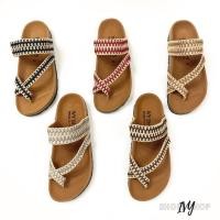 ราคา ลพร้อมส่ง IVY SHOES ไซส์ 35 40 รองเท้าไบเก้น ไขว้โป้ง สายถัก มี5สี รองเท้าแตะ รองเท้าผู้หญิง (5352379092)