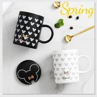 ราคา Graby2023 แก้วกาแฟเซรามิค ลายการ์ตูนมิกกี้เมาส์ พร้อมฝาปิด ของใช้ในครัวเรือน สุดคุ้ม CP (18275209260)