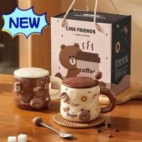 ราคา Graby2024line Friend Brown Bearถ้วยเซรามิคแก้วถ้วยกาแฟถ้วยนมถ้วยดื่มมูลค่าสูงถ้วยเซรามิคในครัวเรือนน่ารักถ้วยของที่ระลึกกล่องของขวัญการ์ตูนถ้วยนมถ้วยเซรามิคถ้วยน้ําขายร้อนขายร้อนมาใหม่ คุ้มค่า CP (274