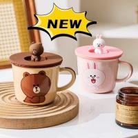 ราคา Graby2024line Friends แก้วกาแฟเซรามิค ลายการ์ตูนกระต่าย หมีบราวน์ พร้อมฝาปิดซิลิโคน สเกลสูง ของใช้ในครัวเรือน สําหรับเด็กนักเรียน สุดคุ้ม Cp (25325680851)