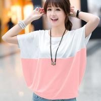 ราคา เสื้อยืดแขนสั้น แขนทรงปีกค้างคาว ทรงหลวม ขนาดใหญ่ แฟชั่นฤดูร้อน สไตล์เกาหลี สําหรับผู้หญิง และนักเรียน (24624758514)