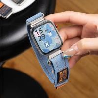 ราคา เหมาะสําหรับสายนาฬิกา Huawei FIT3 FIT2 ผ้าใบผ้ายีนส์เปลี่ยนสายรัดข้อมือ Velcro ฤดูร้อน (26054350891)