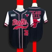ราคา เสื้อกีฬา เสื้อยืดลายทีมเบสบอล Bulls 24 (21291862857)