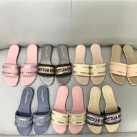 ราคา Dior2024 รองเท้าแตะลําลองสุภาพสตรีสไตล์ใหม่รองเท้าแตะแฟชั่น Z6DB (29603750770)