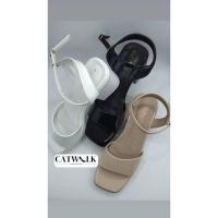 ราคา รองเท้าหนังแก้ว ทรงเกาหลีส้นหนา รัดข้อ สูง2 5นิ้ว สวยจริงไม่จกตา Gallery (28051949479)
