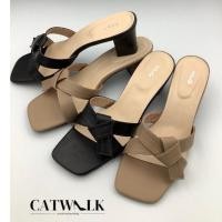 ราคา รองเท้าส้นสูงส้นหนา 2 นิ้ว Mag งานเนี้ยบ (27804040602)