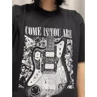 ราคา Rock Band Nirvana เสื ้ อยืดคอกลม Kurt cobain 2 Street เสื ้ อ Come As You Are (29251954666)