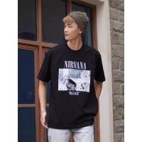 ราคา เสื ้ อยืดพิมพ ์ ลาย NIRVANA kurt cobain ฟอกขาว (28051761149)