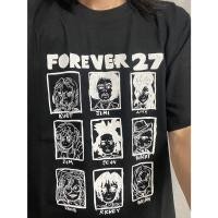 ราคา เสื้อยืดการ์ตูนผ้าฝ้ายแท้สําหรับผู้ชายและผู้หญิง 27club rock star kurt cobain jim (27804162663)