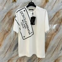 ราคา Dolce Gabbana 2024 ฤดูร้อนเกาหลีแฟชั่นแบรนด์ DG พิมพ์ตัวอักษรผู้ชายผู้หญิงผ้าฝ้ายแท้ MU0S แขนสั้นรอบคอ 8VFU NBNP เสื้อยืด LLAP (28203210846)