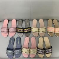 ราคา Dior2024 รองเท้าแตะลําลองสําหรับสุภาพสตรีสไตล์ใหม่รองเท้าแตะแฟชั่น ZUOV (26903763284)