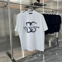 ราคา Dolce Gabbana แฟชั่นฤดูร้อนสไตล์ใหม่แขนสั้น Pine Cotton พิมพ์คู่เสื้อยืดอินเทรนด์พิมพ์ Casual Top MT8S C9JZ YIOW (26353209928)