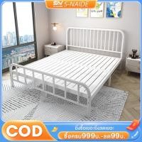 ราคา เตียงเหล็ก เตียงนอนเหล็ก การเสริมแรง ทำให้เสถียร เหล็กกล้าคาร์บอน ทันสมัยและเรียบง่าย 4 5 6ฟุต เตียงคู่ เตียงเหล็กเดี่ยว (24829983727)