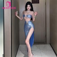 ราคา ชุดเดรสกระโปรงยาวเซ็กซี่ เอวสูง ผ่าข้าง สไตล์ไนท์คลับ สําหรับสตรี (22561185150)