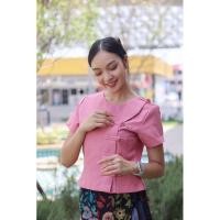 ราคา เสื้อผ้าฝ้าย ทรงคอปาดมีกิมมิคดีเทลกระดุมถักสุดเก๋ ผ้าฝ้ายชินมัย อัดกาวทั้งตัว เนื้อนุ่มใส่สบาย (29900817797)