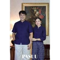 ราคา เสื้อพื้นเมืองชาย ทรงคอจีนแขนสั้นกระดุมหน้า งานอัดกาวทั้งตัว (17099133348)