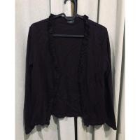 ราคา เสื้อคลุมสีม่วงเข้ม ทรงครอบ แต่งระบาย รอบอก 36 นิ้ว (25962184194)