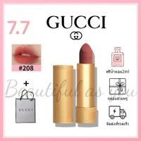 ราคา ของแท้100 Gucci Rouge A Levres Mat Lipstick ลิปสติก 208 505 509 502 210 25 503 500 308 (15639794005)