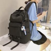 ราคา กระเป๋าเป้เดินทางใบใหญ่ ทรงสวย ผ้ากันน้ำ สีดำและเทาชมพู (22979035711)
