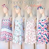 ราคา Happy summer มินิเดรสอัดพลีท เดรสพลีท (24327299012)