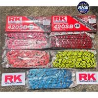 ราคา โซ่ RK 420 SBแท้ พร้อมข้อต่อ แบบกิ๊ฟไม่มีโอริง 1 ข้อ 120ข้อ ต้องใส่สเตอร์420เท่านั้น พร้อมสติ๊กเกอร์RK 1 แผ่น RK (19390090739)
