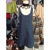 ราคา PULL AND BEAR เอี๊ยมกระโปรงยีนส์มือสอง size m (25678988658)