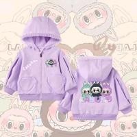ราคา labubuเสื้อคลุมเด็กมีฮู้ด ลายการ์ตูนสุดฮิต แต่งซิป เสื้อแขนยาวกันแดด กันลม กันหนาว (24833041377)