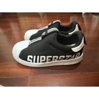 ราคา รองเท้าผ้าใบเด็ก Adidas superstar size 16 5 สีดำมือสอง (19171897864)