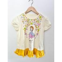 ราคา เสื้อเด็ก Disney เจ้าหญิง โซเฟีย สีครีมระบายเหลือง มือสอง (25617019985)