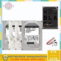 ราคา Hgst WD Black 4TB 6TB 8TB 10TB HDD ฮาร์ดไดรฟ์สําหรับเล่นเกมขนาด 3 5 นิ้ว 7200 RPM SATA 6Gb s 128 256MB แคชเดสก์ท็อปฮาร์ดไดรฟ์ภายใน (26754230353)