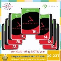 ราคา Seagate ฮาร์ดไดรฟ์ภายใน IronWolf PRO 10TB 12TB 14TB 16TB 18TB 20TB 22TB HDD 7200 RPM 256MB 512MB Cache SATA 6Gb s 3 5 นิ้ว (24122463014)