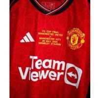 ราคา เสื้อบอล Manchester United 2023 24 เกรดplayer สกรีน Bruno8 อาร์มFA cup แท้ (26101011120)