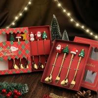 ราคา ของขวัญ ชุดช้อน ส้อม สำหรับ Chrismas ช้อนส้อม ของใช้ เซ็ท 6 ชิ้น เซ็ท 4 ชิ้น คริสมาสต์ ปีใหม่ ของขวัญ ของใช้ ถูกมาก (19465163585)