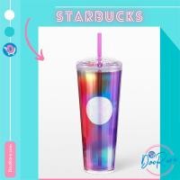 ราคา Starbucks Rainbow Kaleidoscope Cold Cup 24oz (19793847659)