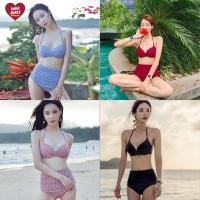 ราคา บิกิทูพีชพร้อมส่งสวยๆ ชายหาดต้องลุกเป็นไฟ ชุดว่ายน้ำบิกินี่เอวสูงสไตล์ แฟชั่นเกาหลีผู้หญิง บิกินี่ Bikiniทูพีชสีสันสดใส (21748121800)