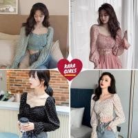 ราคา เสื้อชีฟองลายดอก เบา สไตล์ เสื้อเชิ้ตแขนยาวผ้าพัฟ เบาสบายสไตล์ลำลอง มีหลากหลายสีให้เลือก (20724873468)