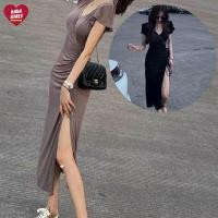 ราคา ชุดกระโปรง เสื้อผ้าแฟชั่น แฟชั่นเกาหลี ชุดผู้หญิง ใส่ถ่ายรูปสวยๆเก๋ แอบแซ่บนิดๆ สินค้าพร้อมส่ง (23032761696)