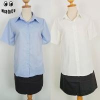 ราคา เสื้อนักศึกษาแขนกระบอกสั้น หลังว่าง ไม่ตีเกร็ด ทรงอาชีวะถูกระเบียบ (25051710796)