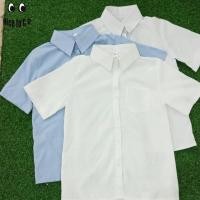 ราคา เสื้อนักศึกษาแขนสามเหลี่ยมเข้ารูป มีสีขาวนวล ขาวสว่าง ขาวโอโม่ (23462666574)