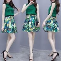 ราคา ชุดเสื้อแขนกุด ผ้าชีฟอง พิมพ์ลาย และกระโปรง แฟชั่นฤดูร้อน สําหรับผู้หญิง 2024 (25523648882)