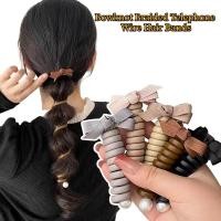 ราคา ยางรัดผมหางม้า แบบเกลียวถัก ประดับโบว์ อุปกรณ์เสริม (25853232819)