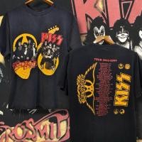 ราคา Aerosmith x Kiss เสื้อยืดวงมือสอง ลิขสิทธิ์แท้ (29004689915)
