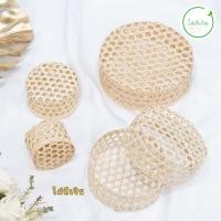 ราคา ชะลอม ชะลอมฝาครอบทรงกลม ชะลอมใส่ของฝาก ชะลอมใส่ขนม พร้อมส่ง (13888193345)