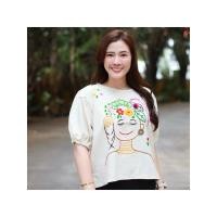 ราคา เสื้อผ้าฝ้ายลายปักน่ารัก ปักลายด้วยมือ (25581682707)