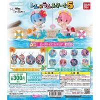 ราคา Re Life in a Different World from Scratch And Rem Ram 5 Gashapon การ์ตูน Re Zero kara Hajimeru Isekai Seikatsu (19888095383)