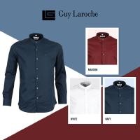 ราคา GUY LAROCHE เสื้อเชิ้ต คอจีน สีพื้น ปักโลโก้ ฺBAB6201P3 (12758456646)