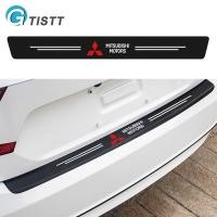 ราคา GTISTT 1ชิ้น คาร์บอนไฟเบอร์ สติกเกอร์ท้ายรถ Carbon Fiber กันรอยท้ายรถ กันรอยกันชนหลัง สติ๊กเกอร์ติดรถ สำหรับ Mitsubishi Mirage G4 Attrage Strada Triton Lancer Xpander Outlander Pajero Montero Sport (2